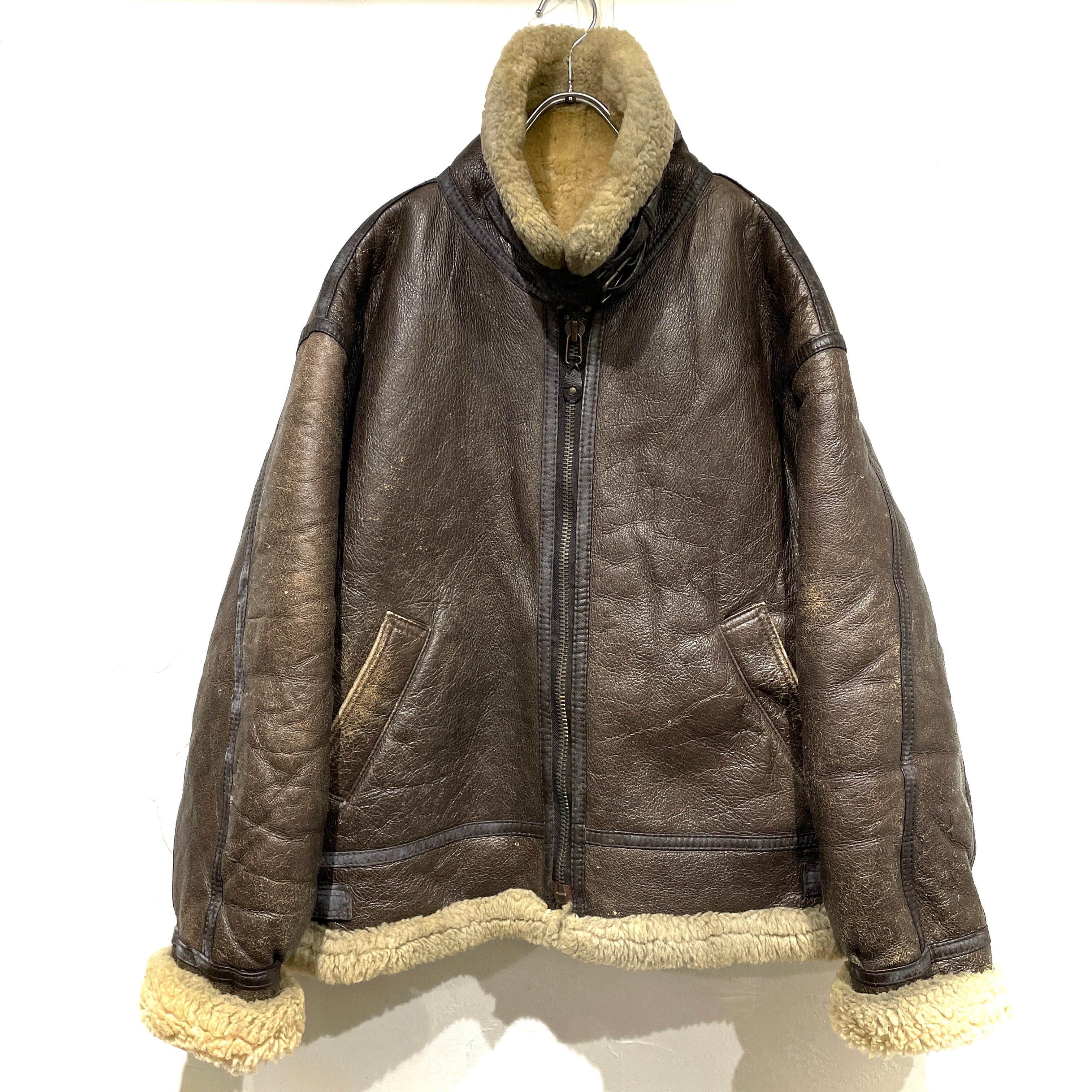 old mouton B-3 type boa jacket / size ML | 