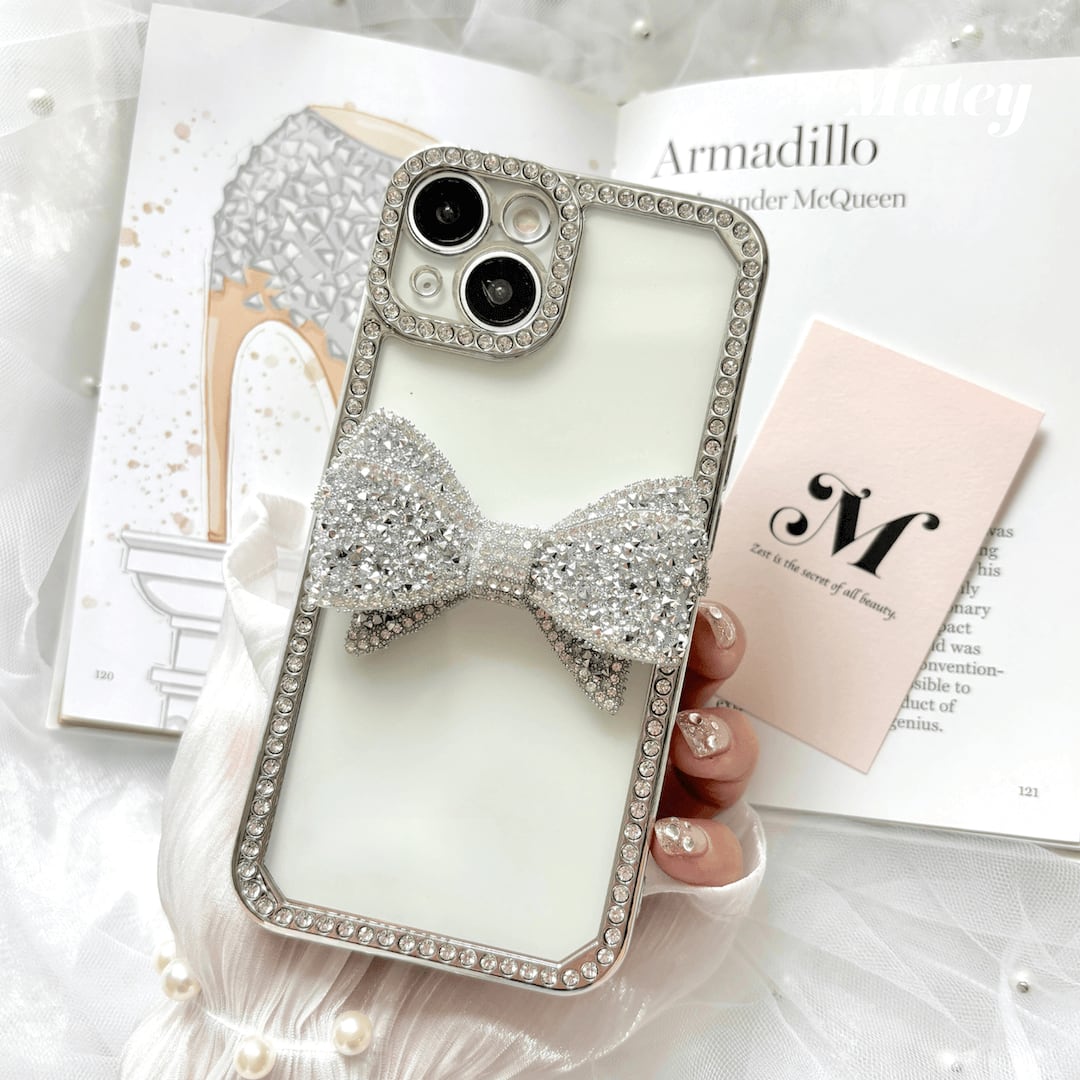 シアーリボングリッター iPhoneケース