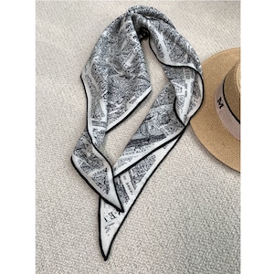 paris map scarf(3color)<a3352>