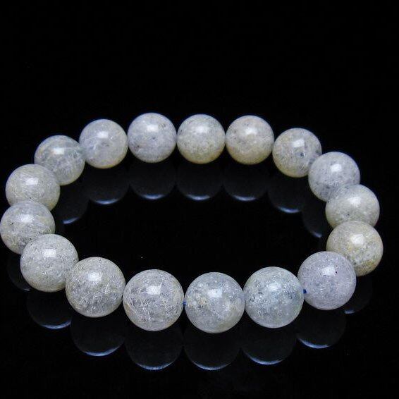 ホワイトガーデンファントムクォーツ ブレスレット 12mm 一点物 メール便可 [M便 1/10] 111-42477