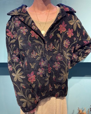 USED JAGUARD FLOWER DESIGN JACKET