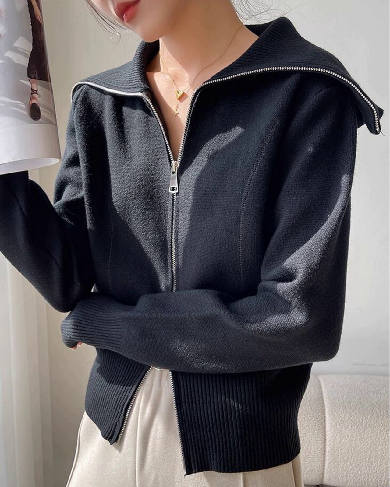 フーディジップカーディガンジャケット 2color A0530 - 12