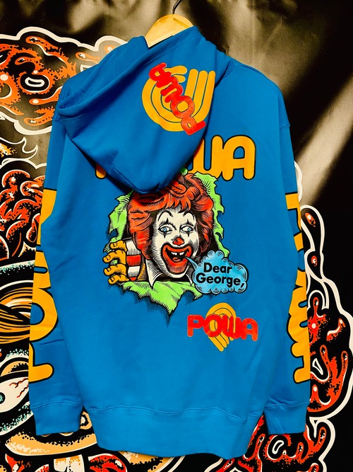 ポアウェル　ZIPパーカー　ターコイズ