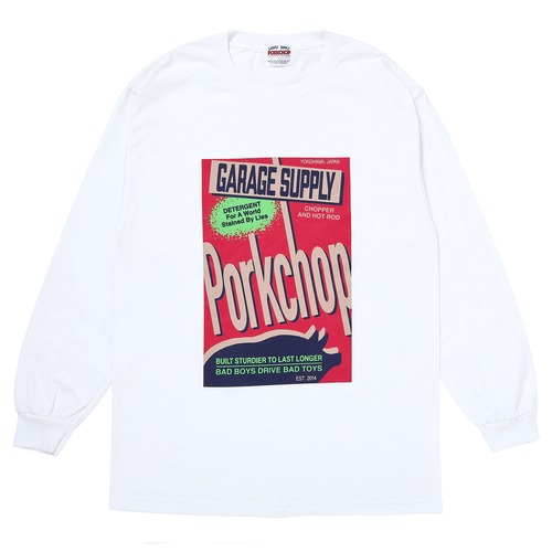 DETERGENT L/S TEE/WHITE