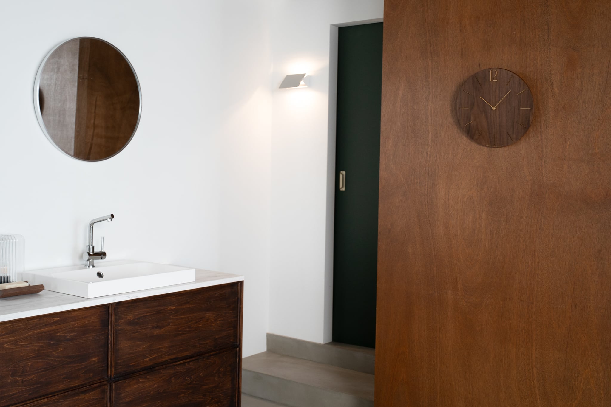 電波時計 PROUD CLOCK WALNUT -NENRIN- | シャンブル【CHAMBRE】by