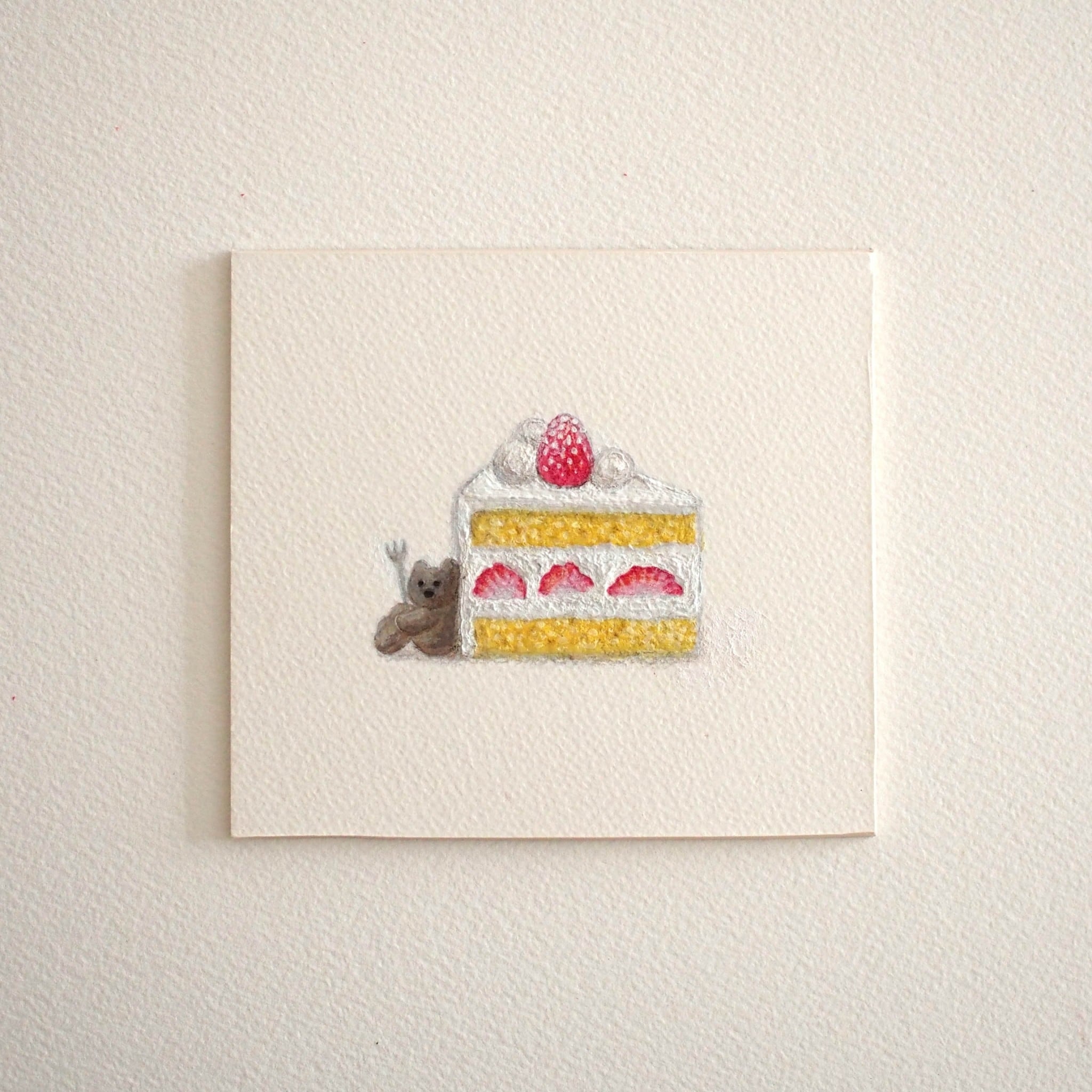 原画作品 *「 ショートケーキとくま 」