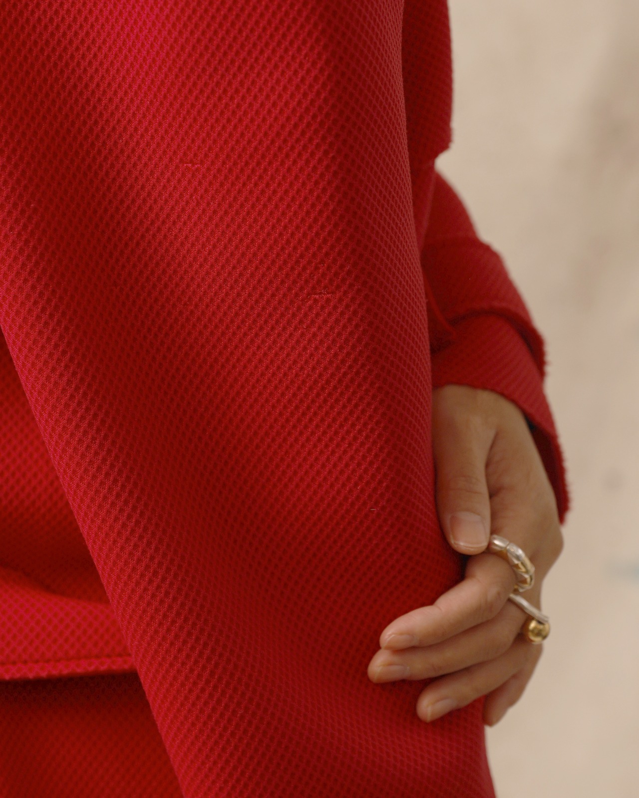 Lanvin / Mesh Belted Coat