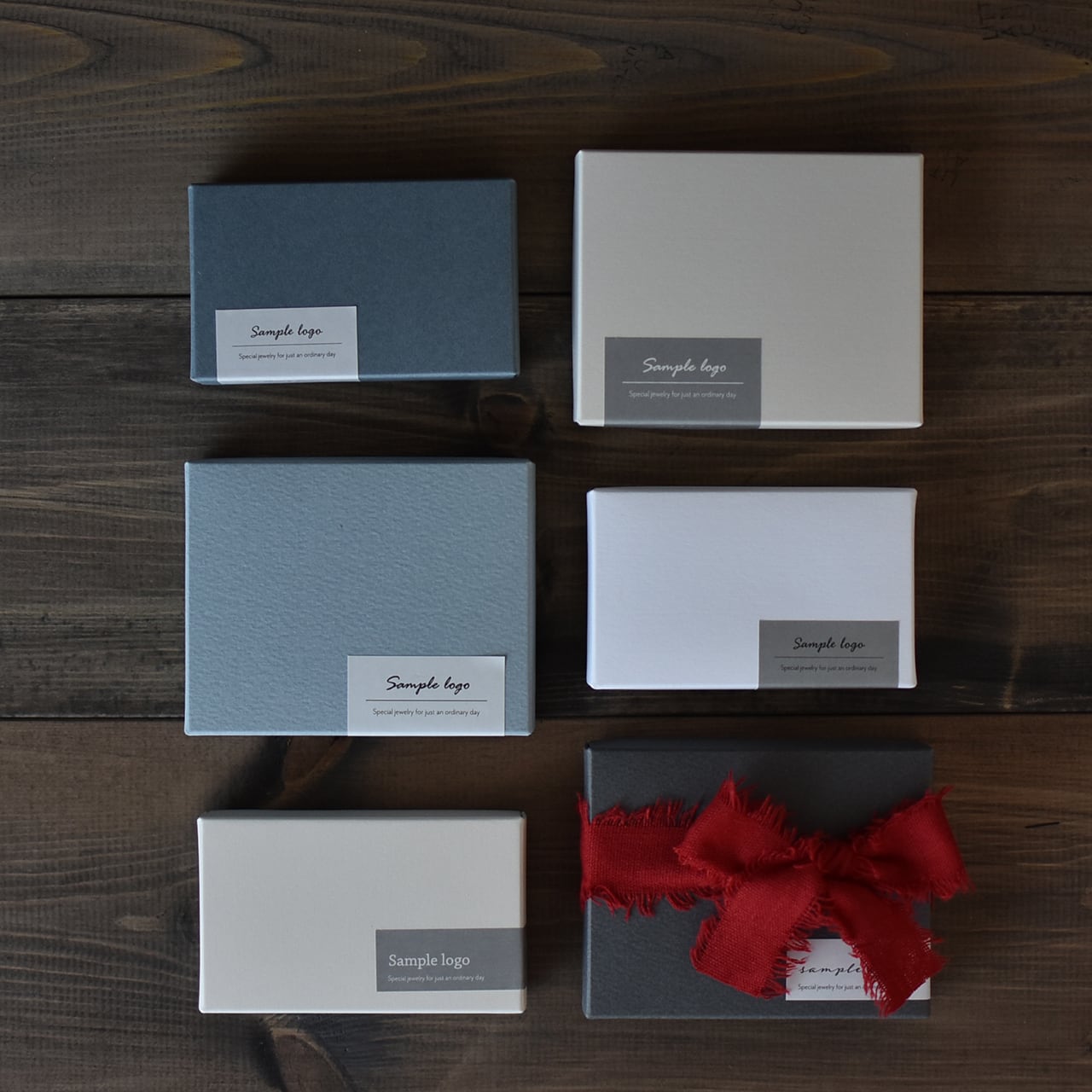 【リピート専用】箱用 モノクロ ロゴシール 100枚入 セミオーダー