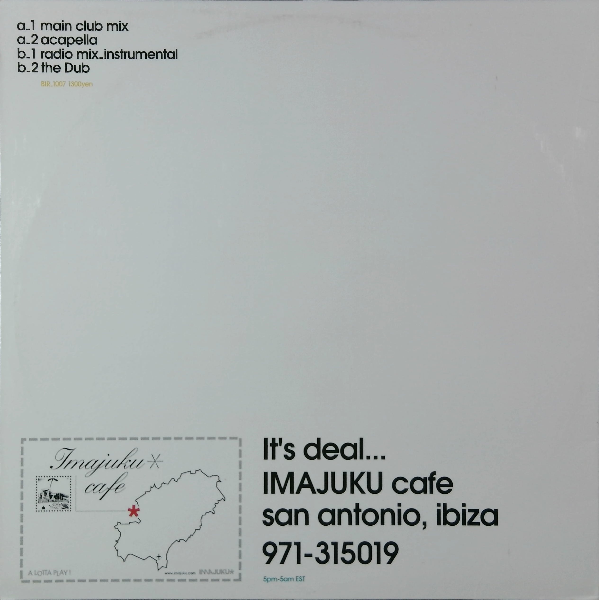 1999] Imajuku – Feel Like Makin' [Burger Inn Records] | Vehicle
