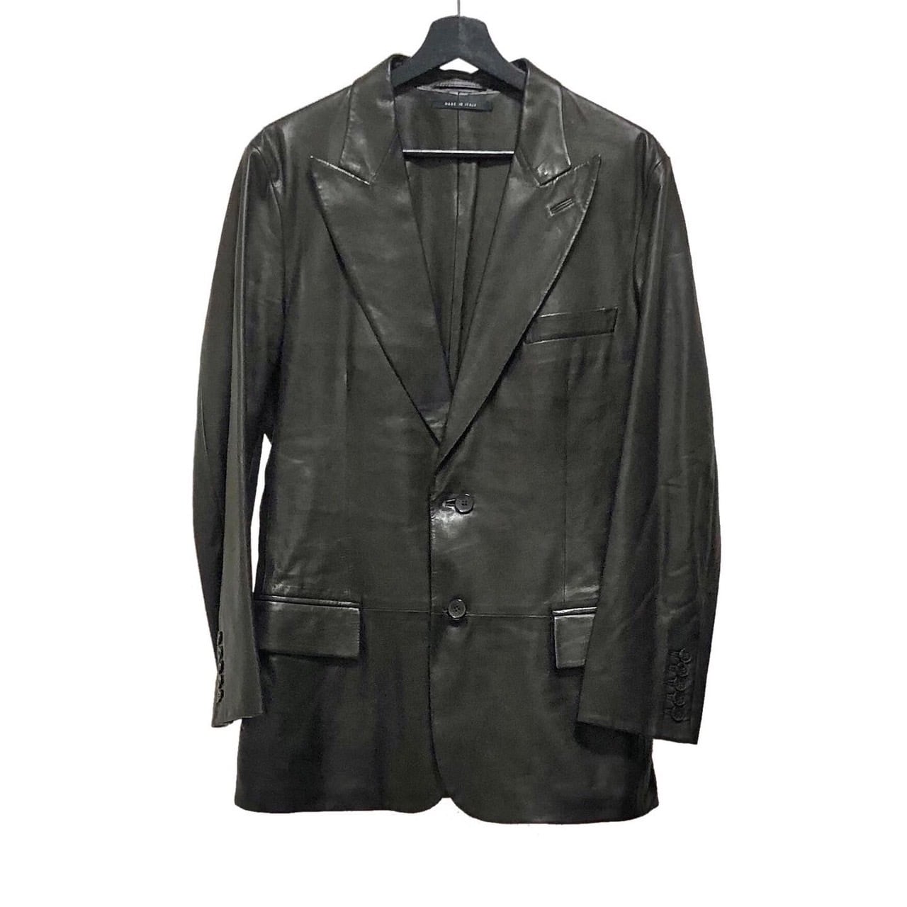GUCCI by Tom Ford leather tailored jacket | NOIR ONLINE