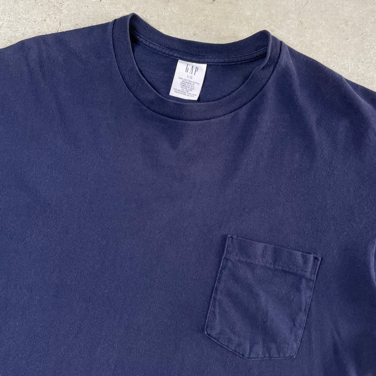90年代 GAP オールドギャップ USA製 シングルステッチ 無地 ポケットT 