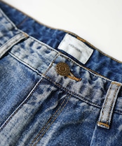 【#Re:room】VINTAGE CRASH WIDE DENIM［REP205］