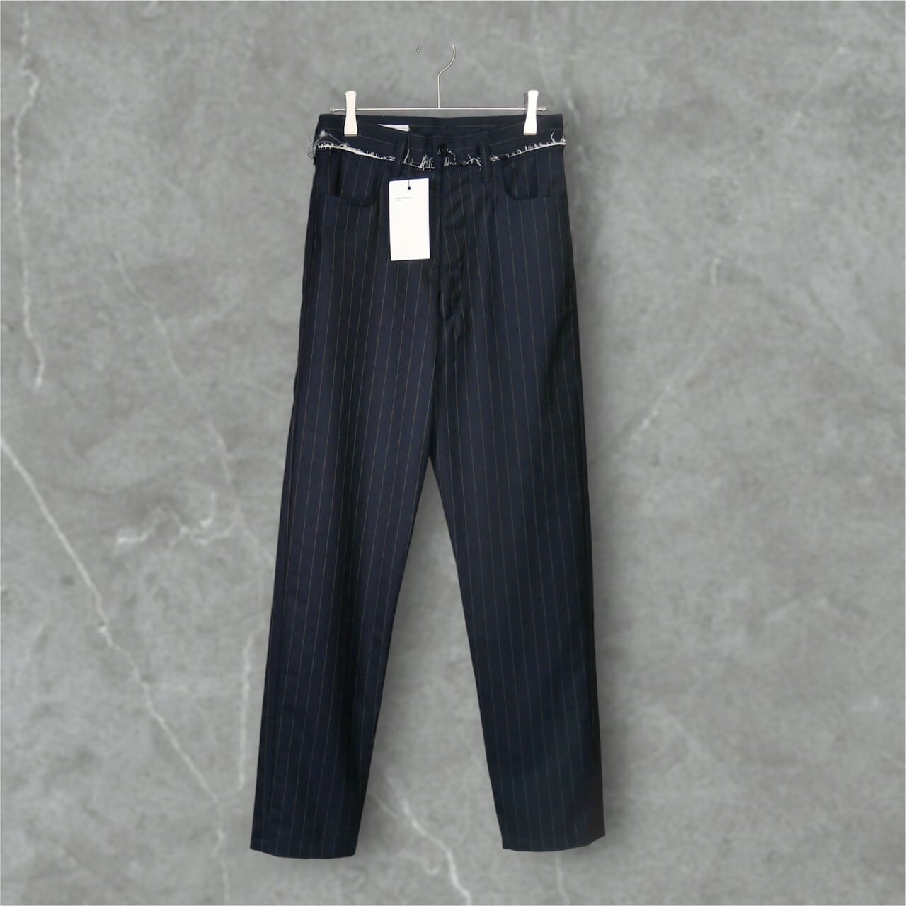 Camiel Fortgens 22AW Wool Twill Jeans Navy Pinstripe XS | Pay ID Camiel Fortgens 22AW Wool Twill Jeans Navy Pinstripe XS | Pay ID