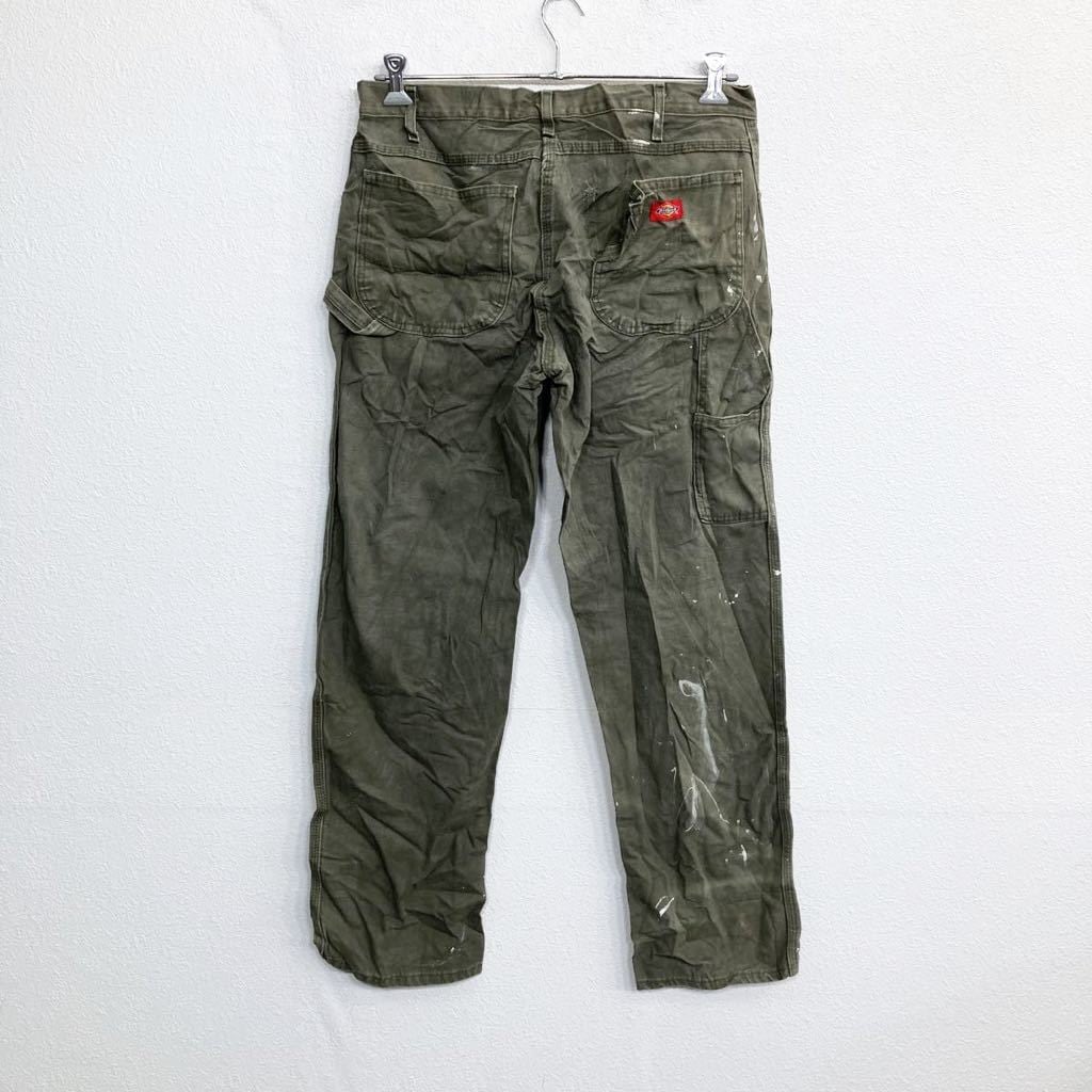 Dickies ワークパンツ W34 ディッキーズ モスグリーン 古着卸 アメリカ