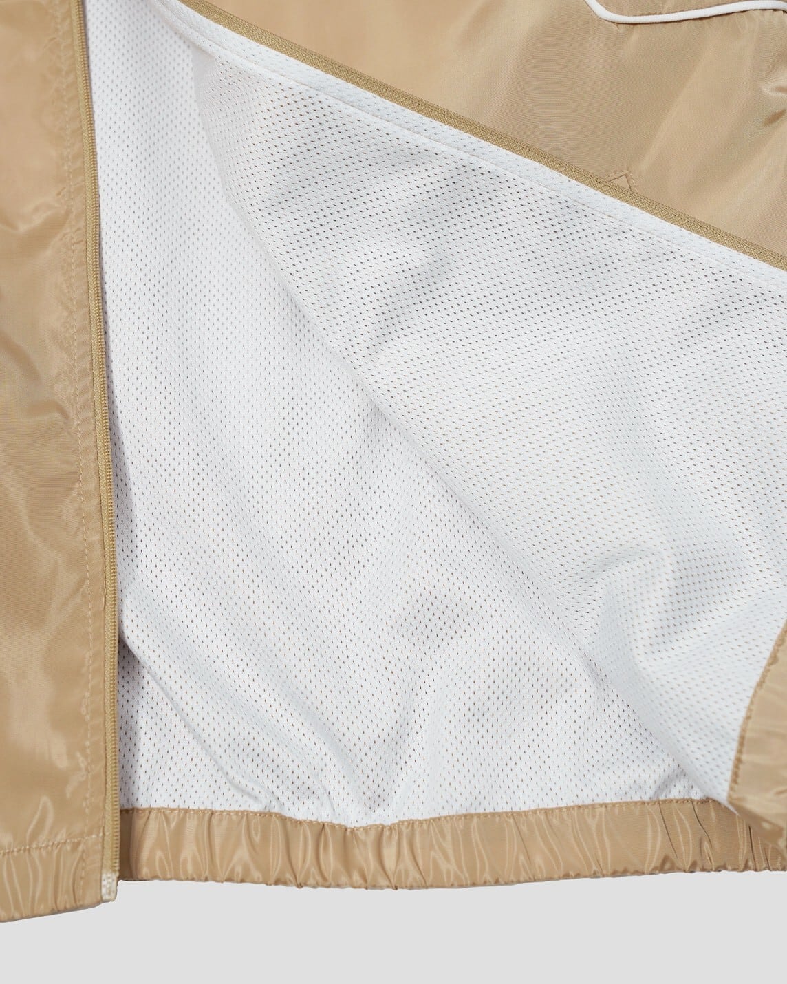 Spiral Logo Contrast Piping Track Jacket CAMEL | CRATE ATHLETICS