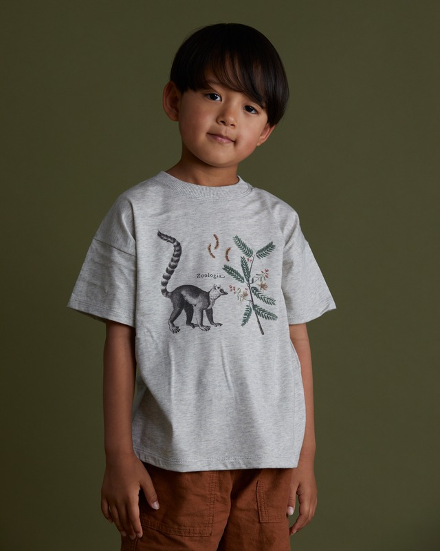 ワオキツネザルのTシャツ（オーガニックコットン）／Lemur T-Shirts (Organic Cotton)