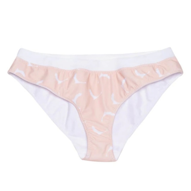 JITP Reversible Bikini Bottom - White + Cat