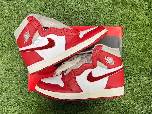 NIKE W AIR JORDAN 1 RETRO HIGH OG VARSITY RED CHENILLE DJ4891-061 28.5cm 68982