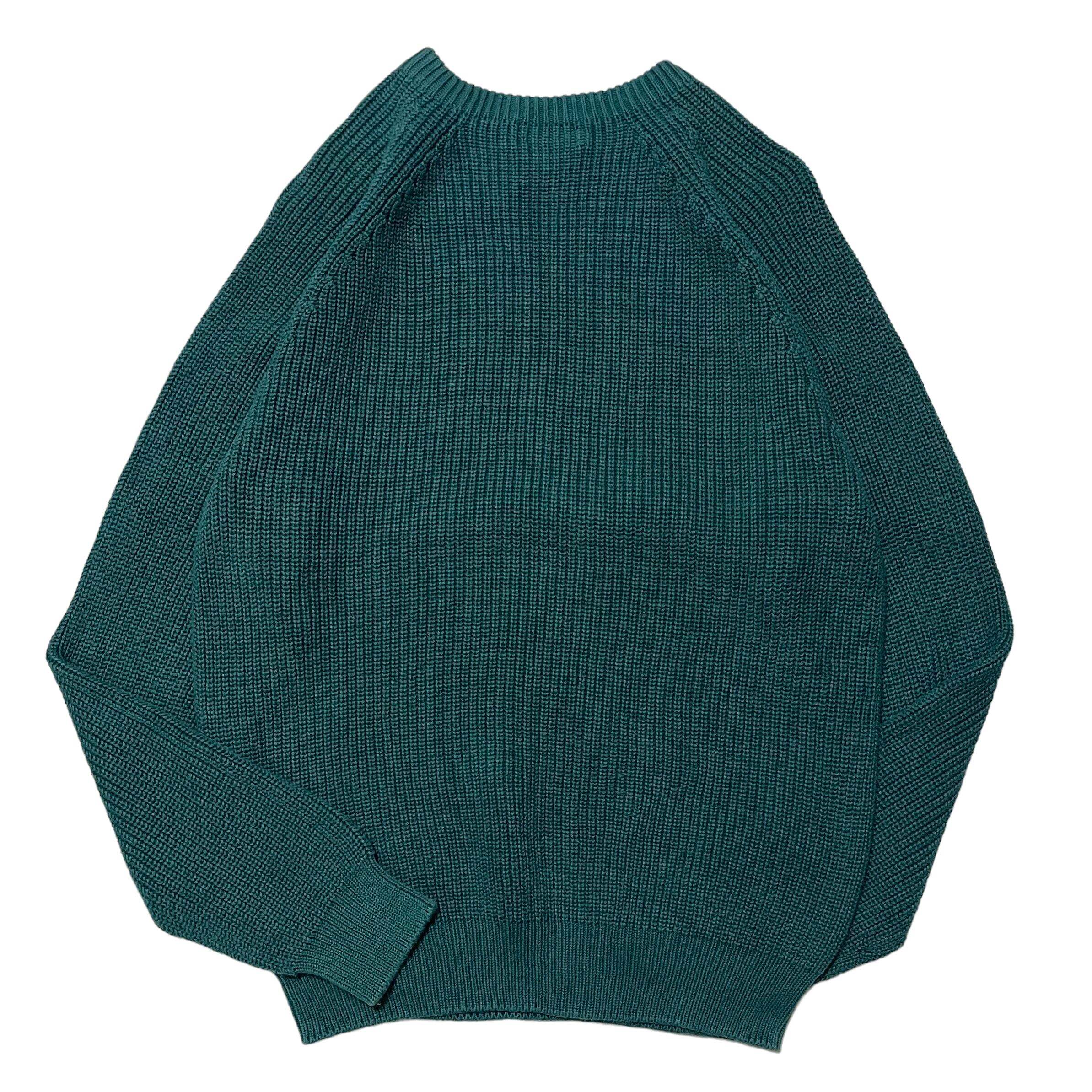 LANDS' END】ランズエンド コットンニット ラグランスリーブ MADE IN