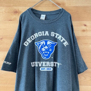 【GILDAN】カレッジ ジョージア州立大学 GEORGIA STATE UNIVERSITY Tシャツ アーチロゴ 2XL ビッグサイズ US古着