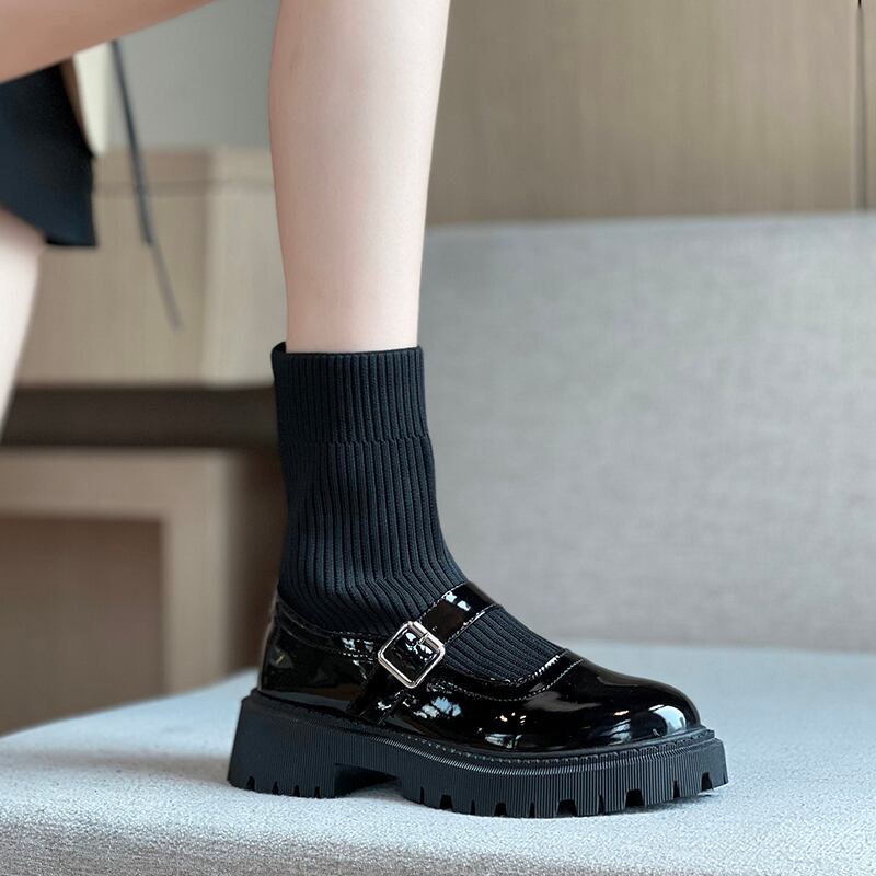 ストレッチブーツスプリングオータム薄手サマーレッドスタイルショートソックス 靴 シューズ エラスティック 伸縮 春物 夏物 秋物 タイツ ストッキング 部族の婦人靴61444654339