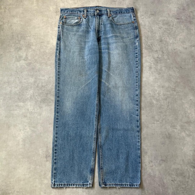 リーバイス550 Levis W36 ブルーデニム 青 ヒゲ 古着 17491