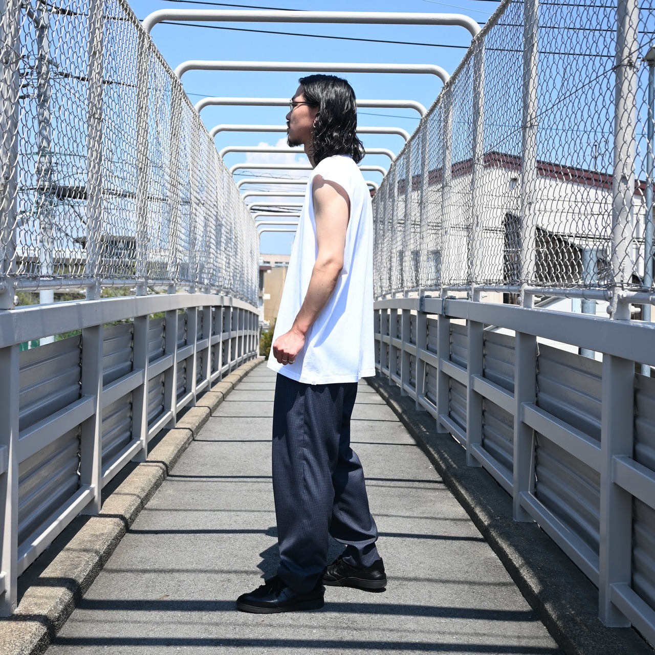 KUON / Boro Patched Sleeveless Top