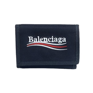 BALENCIAGA バレンシアガ コンパクトウォレット ナイロン ブラック 6841-202205