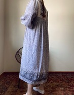 Indian Cotton  Dress (WHITE)