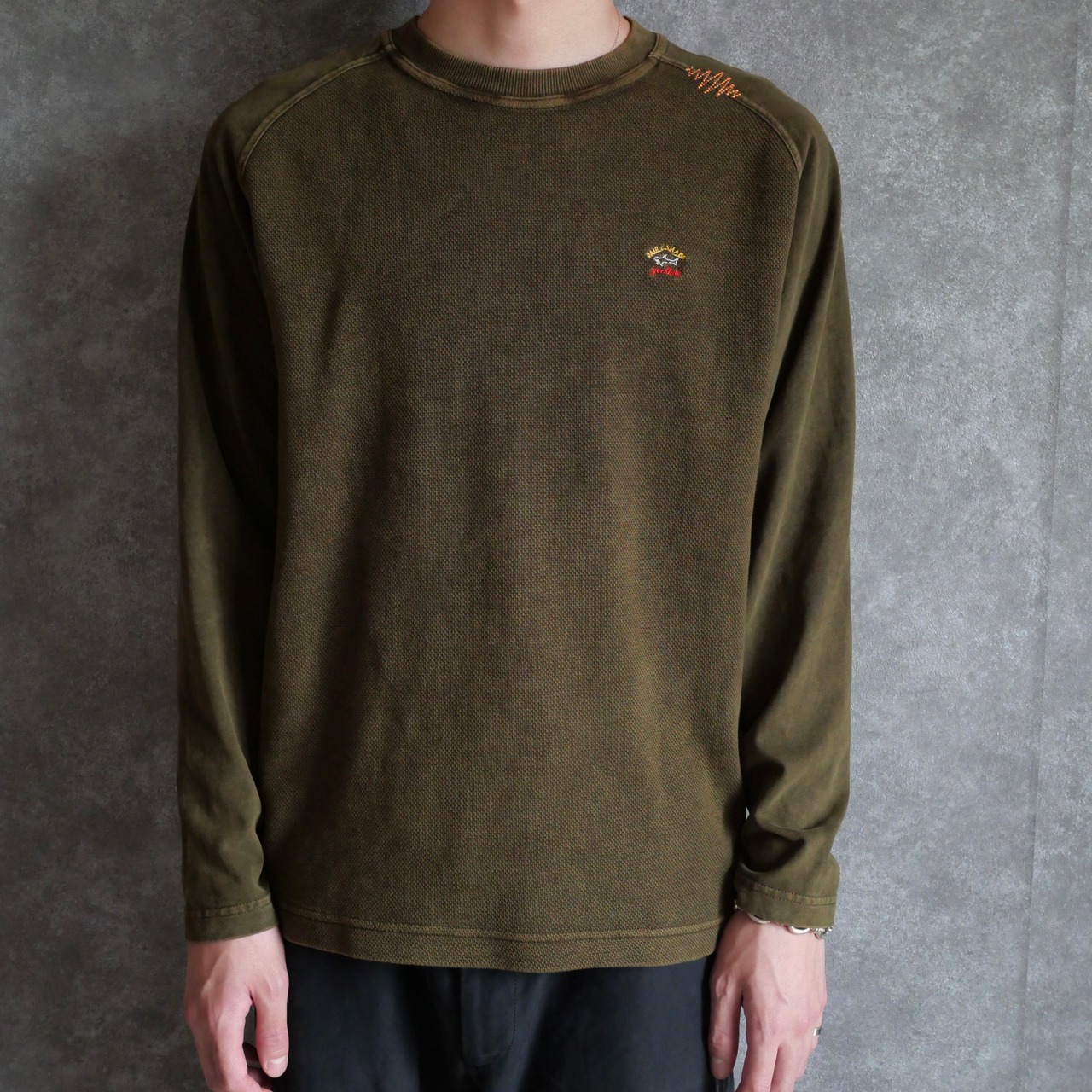 90s PAUL&SHARK yachting cotton long sleeve t