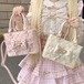 ゆめかわ♡全3カラー　フリルリボン2wayバッグ　bag53