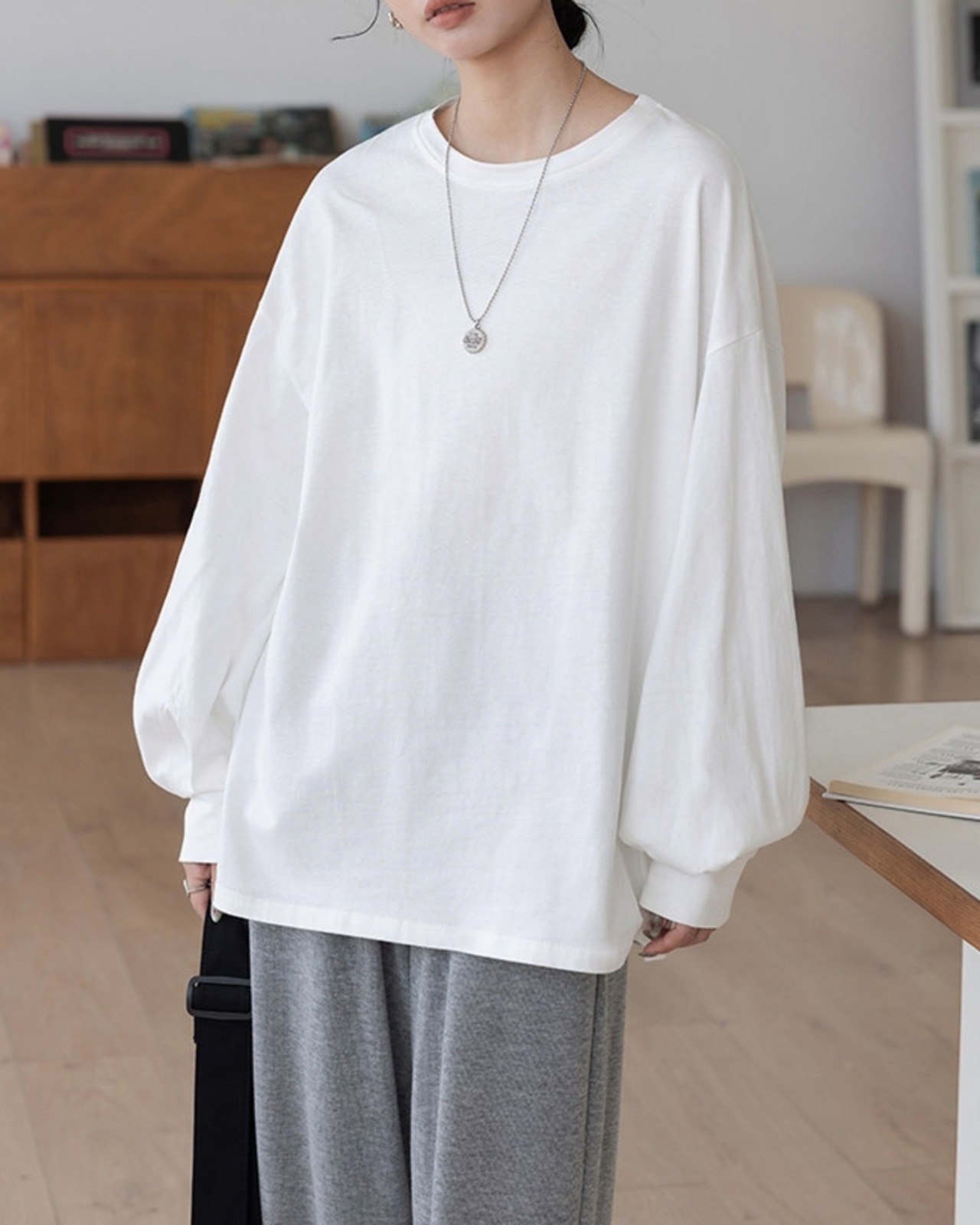 バルーンスリーブオーバーサイズTシャツ A1085 - 9
