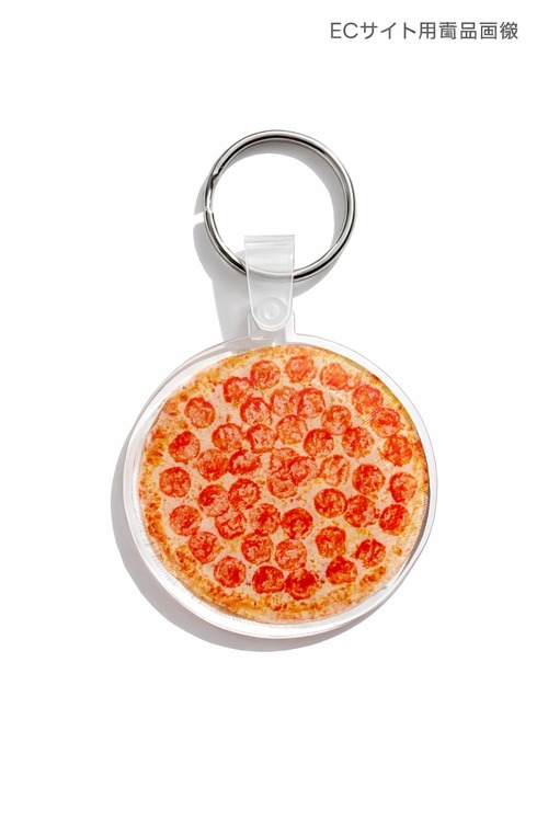アクリルキーホルダー【oval PIZZA】　キーチェーン