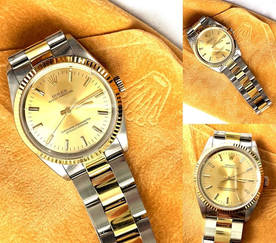 ROLEX ロレックス オイスター パーペチュアル K18YG イエローゴールド