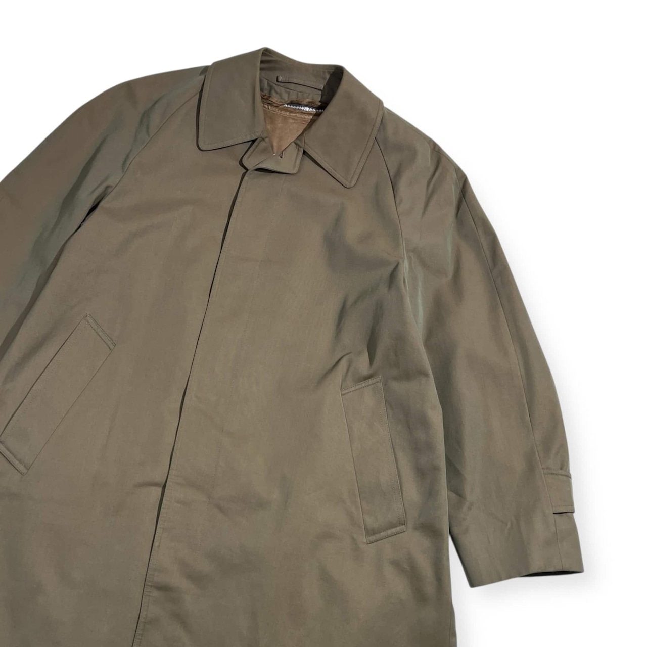 イングランド製 LOCK&Co HATTERS James’s street ジェームスロック ライナー付き ステンカラーコート /玉虫色 メンズ