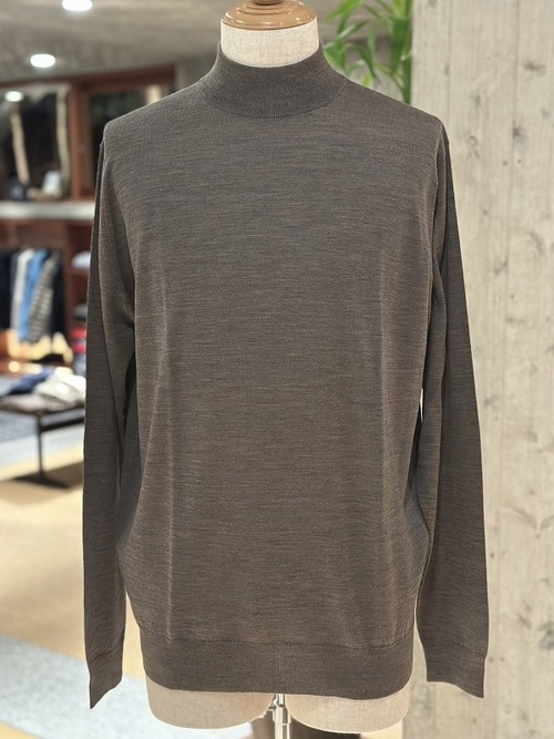 JOHN SMEDLEY / モックネック長袖ニットプルオーバー　KILDAY　30G MODERN FIT