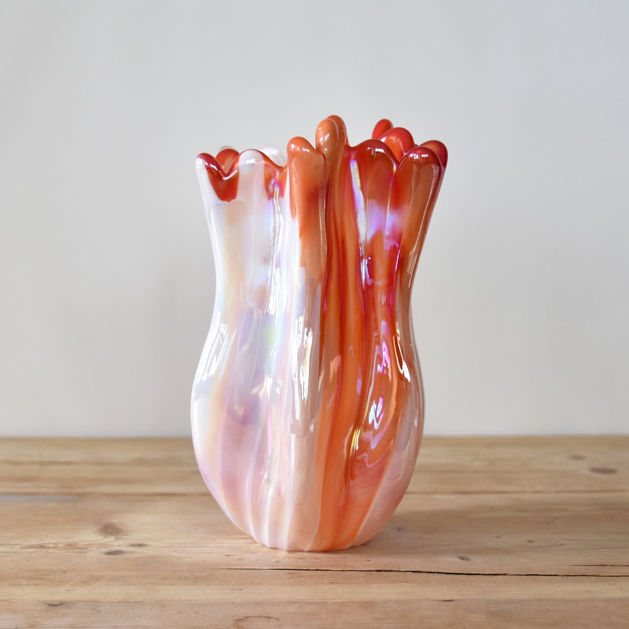 Glass Flower Vase / ガラス フラワーベース (花瓶) / GV-006 | BANSE -  アンティーク・ヴィンテージ家具・雑貨・食器・オブジェ・フラワーベースの専門店 powered by BASE