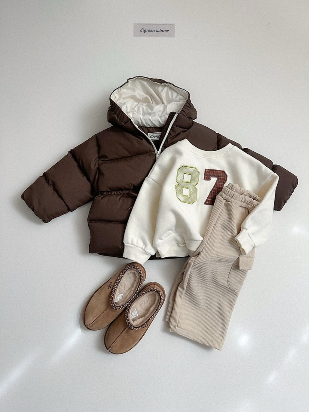 〖取寄〗韓国子供服 / 26winter / Digreen / ポル配色パディング / キッズ / 冬服 *S~2XL*