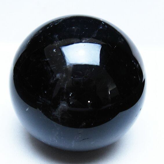 1.4Kg モリオン 黒水晶 丸玉 100mm スフィア 一点物 151-9373