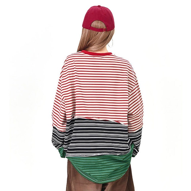 マルチボーダーミックスデザイントップス
 1col   R01578