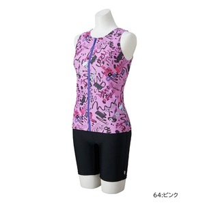 ミズノアクアフィットネス用セパレーツ水着[レディース]N2JGD324 めくれにくいボタン付