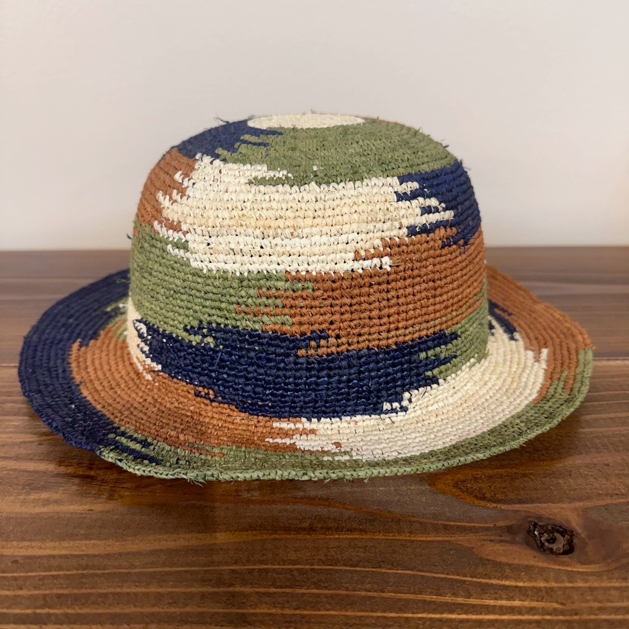 ラフィア バケットハット