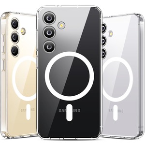 【人気】Aunote Galaxy S24 ケース Magsafeに対応 クリア SC-51E / SCG25 マグネット搭載 ワイヤレス充電 米軍MIL規格 耐衝撃 耐久性 全面保護 滑り止め 軽い ギャラクシー S24 カバー 透明