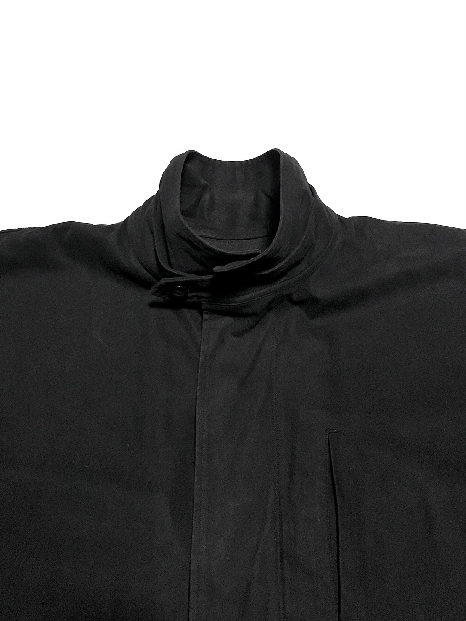 1980's ISSEY MIYAKE MEN Cotton_Gabardine Wind Coat / Black 1980's ISSEY MIYAKE MEN Cotton_Gabardine Wind Coat / Black