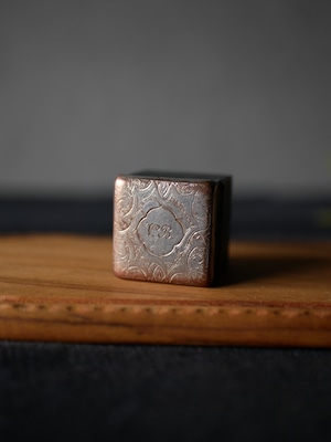 携帯用　ポータブル　インク瓶　フランスアンティーク　カリグラフィー　アンティーク