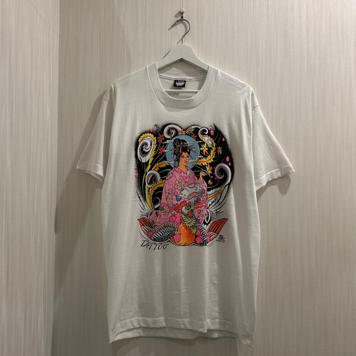 Dead Stock!! 1990s Q FX TATTOO T-shirt