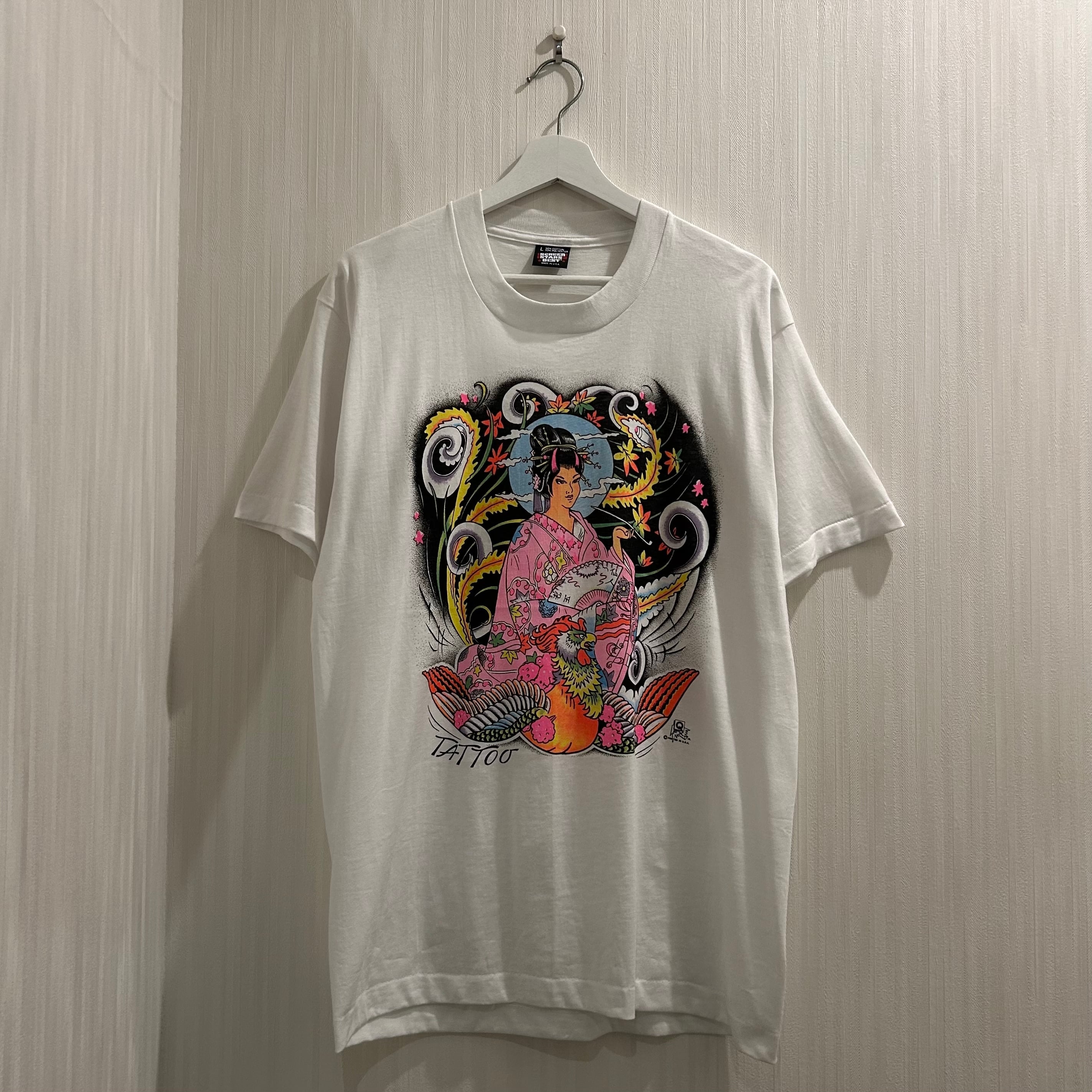 Dead Stock!! 1990s Q FX TATTOO T-shirt
