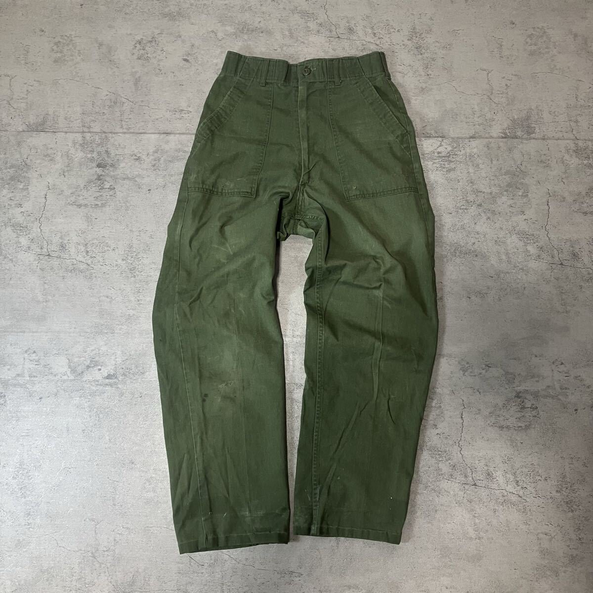 70s US ARMY OG-107 ベイカーパンツ SCOVILLジップ 70s US ARMY OG-107 ベイカーパンツ SCOVILLジップ ミリタリーパンツ
