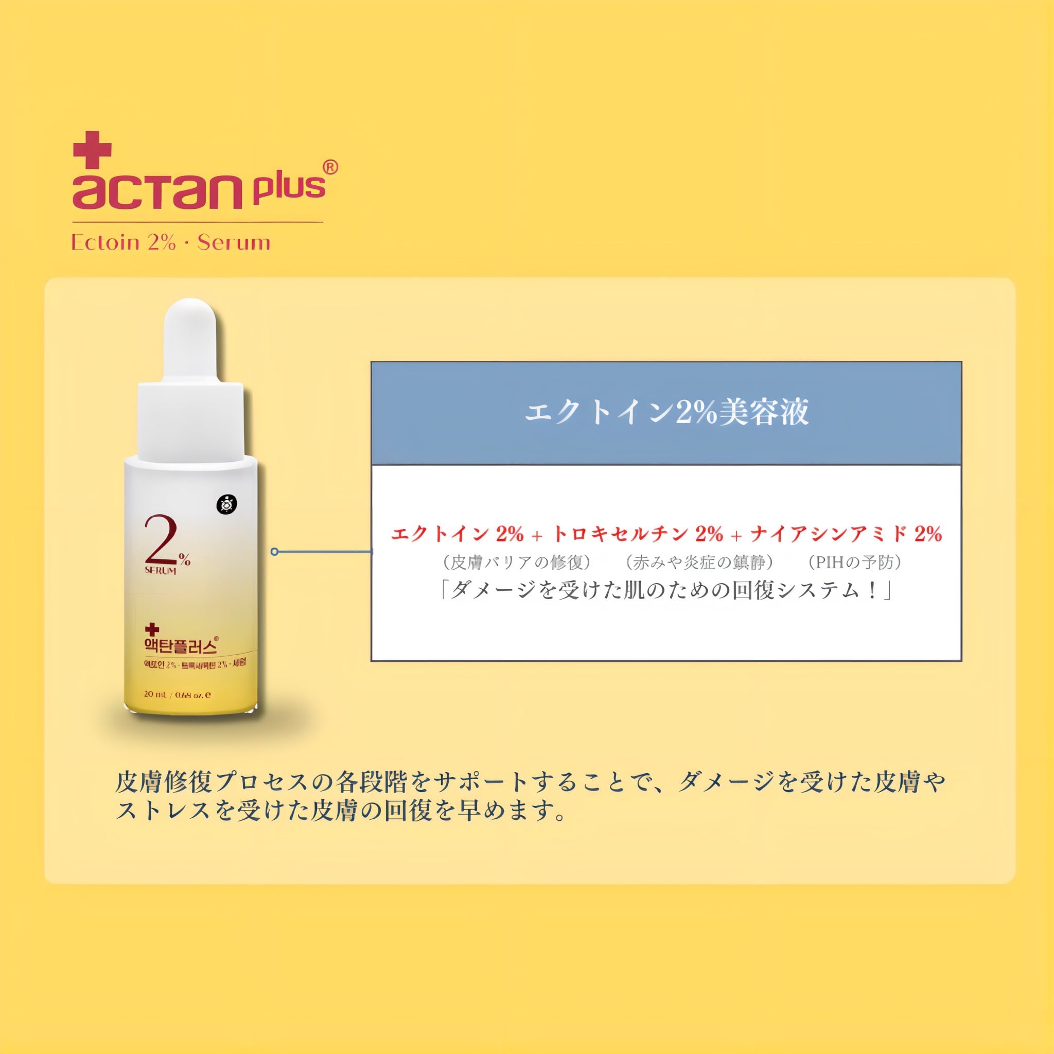 actan plus アクタンセラム 2% 20ml×2個セット アクタンセラム 2% 20ml | And Miyon Clinical Salon