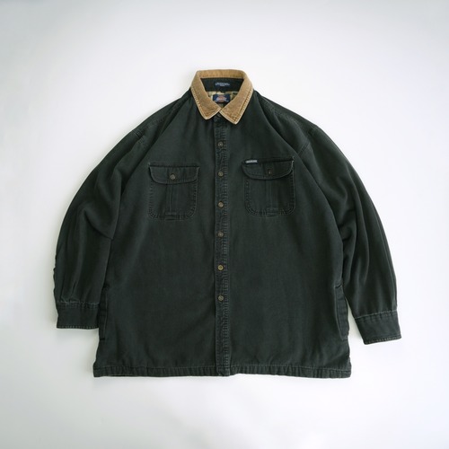 【Dickies】00's Duck Shirt Jacket Black XL